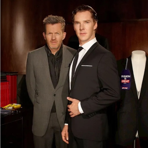 Spencer Hart Designer Tailored Men’s Wool Coat. Camel Winter Fall Jacket - Picture 2 of 12